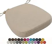 Chair Cushion Kitchen, Memory Foam Chair Pads, 40x38/43x40/43x42cm with Ties Non-Slip Chair Pads，Outdoor Indoor Seat Cushion for Dining Office Garden Chair(Color12,40x38x3cm)