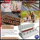 Manual Barbecue Skewer Tool Turkey BBQ Meat Skewer Maker Kebab Maker Corn Fish V