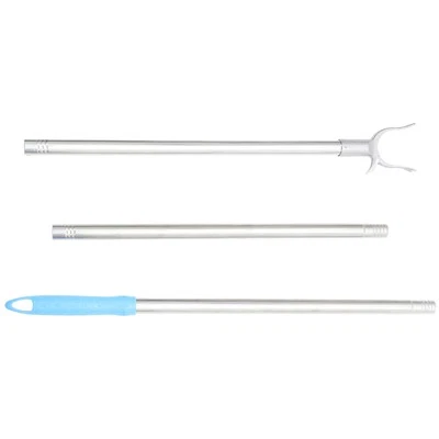 Clothes Rail Garment Pole Hook Reaching Stick Laundry Hanging Tools with for