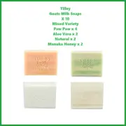 TILLEY SOAP x 10 Goats Milk Soap 100gm Variety Fragrances - AUSTRALIAN MADE