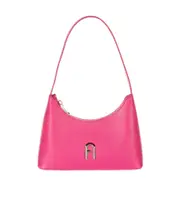 Zippered shoulder bag One size Pink