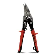 10 Inch Tin Snips, Right Cut Offset Aviation Snips, Heavy Duty CR-MO Metal Cu...