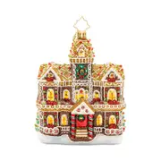 Christopher Radko Gingerbread Manor Glass Ornament