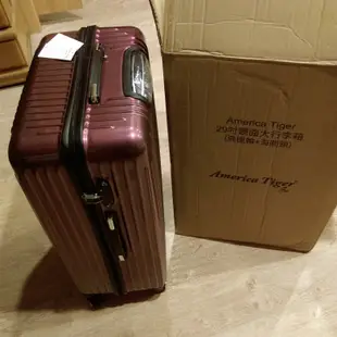[行李箱] America tiger PC+ABS鏡面29吋大型行李箱 (金屬紅)