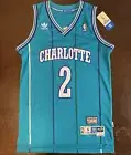 Adidas HWC Throwback NBA Charlotte Hornets Larry Johnson Basketball Jersey