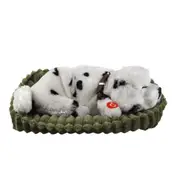 Simulation Animal Model Stuffed Sleeping Animals Dolls Plush Sleeping Realistic Breathing Dog Toy for Children Present