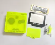 Clear Glow Green GBA SP Housing Shell IPS Regular Ready for Game Boy Advance SP
