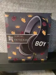 FATHEADS Folding Headphones Stereo Adjustable Headband Bye Boy Style