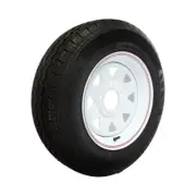 Trailer 14" Wheel Sunraysia Rim Fitted Tyre White 185mm Holden HT