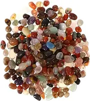 VINTORKY 1Pack Polished River Rocks Pebbles Durable Decorative Gravel for Garden Landscaping Indoor Plants and Aquariums Natural Tumbled Stones for Unique Accents