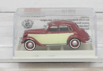 Brekina Automodelle 24557, 1936-1941 BMW 326, Maroon-Cream, 1/87 HO Scale