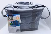 CleverMade Collapsible Cooler Bag 30 Can Travel Car Adj Strap Bottle Opener 5Gal