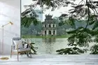 3D Vietnam Turtle Tower Wallpaper Wall Murals Removable Wallpaper 132