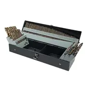 115Pcs Cobalt Drill Bits Set, M35 High Speed Steel, 135 Degree 115 pcs Cobalt