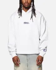 [CARRE] Carre Graffiti Logo Hoodie Grey Marle - Size 3XL 3XL Grey Marle