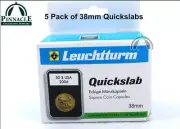 5 Pack of QUICK SLAB Coin Holders - U.S. Peace Morgan Ike Silver Dollars