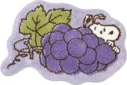 Senko 76280 Snoopy Grape Die-Cut Mat Rug, Washable, Non-Slip, Approx. 21.3 x 24.8 inches (54 x 63 cm), Purple