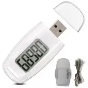 Simple Step Counter,Walking 3D Pedometer with Rechargeable Battery,Accurate4649