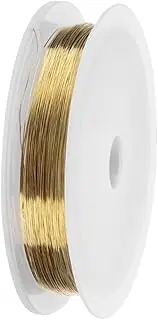 Ipetboom DIY Jewelry Metal Material Bead Stringing Wire Copper Wire for Nail Beauty Nail Art Decoration Wire Nail Tips Decal Copper Beading Wire Nail Art Wire Metal Beading Wire Gold Thread