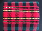 Bulgarian Traditional Woven Tablecloth (Bitova Pokrivka)Square 80x80cm Red/Green