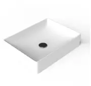 WS Bath Collections Fly 3050 Fly 19-11/16" Rectangular Ceramic - White