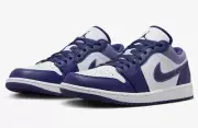 Nike Air Jordan 1 Low Purple/White Men’s Size US 12 Casual Sneakers Brand New✅