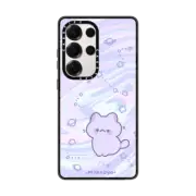 Galaxy S25 Ultra Impact Magnetic Case Space Kitty by Milkkoyo