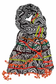 Lined Up Scarf--ZOD-RS59
