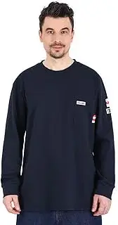 [IFRLINE] FR Shirts for Men Lightweight Long Sleeve Flame Resistant/Fire Retardant Crew Shirt