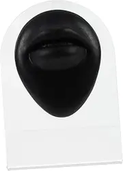 Healeved 1 PC Model Earring Display Body Part Display Silcone Display Model Pierce Practice Practice Model Pierce Practice Model Mannequin Black