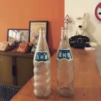 在飛比找蝦皮購物優惠-「早期大瓶吉利果汽水瓶2件組-真的很少」 早期 古董 復古 