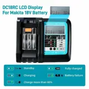 DC18RC 3A Li-ion charger for Makita 18V, 14.4V power tools.