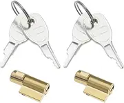 2PCS Trailer Hitch Coupling Lock with 4PCS Keys Compatible with Erde Compatible with Daxara Compatible with Maypole Trailers