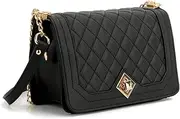 [Ynport] Fashion Quilted Crossbody Bag for Women Classic Satchel Handbag Ladies Small Leather Shoulder Purse Evening Bag