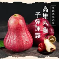 在飛比找momo購物網優惠-【初品果】高雄六龜子彈蓮霧禮盒4斤x1盒(每顆150g-18