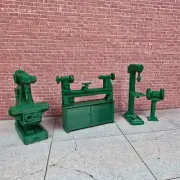 Metal Shop Model Set 1/24 Scale Diorama Garage Action figure Dollhouse Accessory