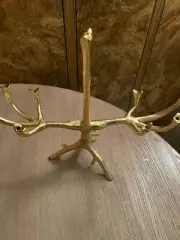Branches Menorah CANDLE HOLDER By Nima Oberoi "Tree Of Life" Gold, New