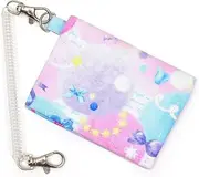 COLORFUL CANDY STYLE Pass Case, PET Fluffy Cute Candy Pop