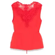 [pushBUTTON] White Hourglass Sleeveless Top