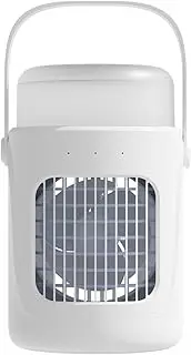 Portable Room Coolers for Indoor Use - Cooling Fan Air Conditioner Desktop - Quiet Cooling Accessories 3 Speed Space Cooler with Light for Living Room Camping Car