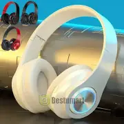 Pro Gaming Headset LED Light up With Mic Wireless PC Headphones Microphone Beats