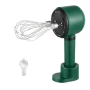 Wireless Portable Hand Whisk With Rechargeable 3 Speeds and 2 Whisk for Baking Whisk Milk Cream Green