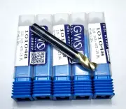 5/16" CARBIDE END MILL 3 FLUTE ZrN COATED GWS LOT OF 5 CNC CUTTING TOOLS