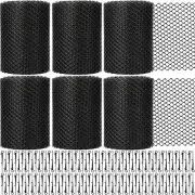 Gutter Guards Roll Black Plastic Guards Mesh Downspout Pipe Gutter Cover Filter
