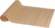 BambooMN Natural Brown String Bamboo Slat Table Runner, Home Décor, 13" x 70" - 1 Piece
