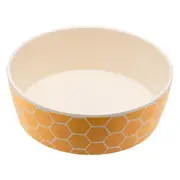 Beco Classic Bamboo Printed Dog Bowl Honeycomb Large