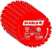 Efficient 7-1/4" 24T Circular Saw Blade Set - Ideal for Engineered Wood