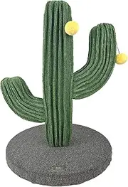 Cattitude Cat Scratch Post Saguaro Cactus - Cat Tower, Indoor Cats, Cat House, Cat Scratcher, Green, 68cm Height