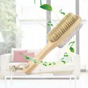 Wood Handle Pumice Stone Foot Cleanser Brushs Feet E2A0 Exfoliating RemoveU V7H2
