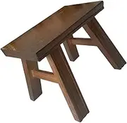 ERINGOGO Small Bench Step Stool Foot Stool Wooden Bench Indoor Footstool Wooden Footstool Light Brown Wood